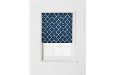 Collection Trellis Roller Blind - 4ft - Indigo